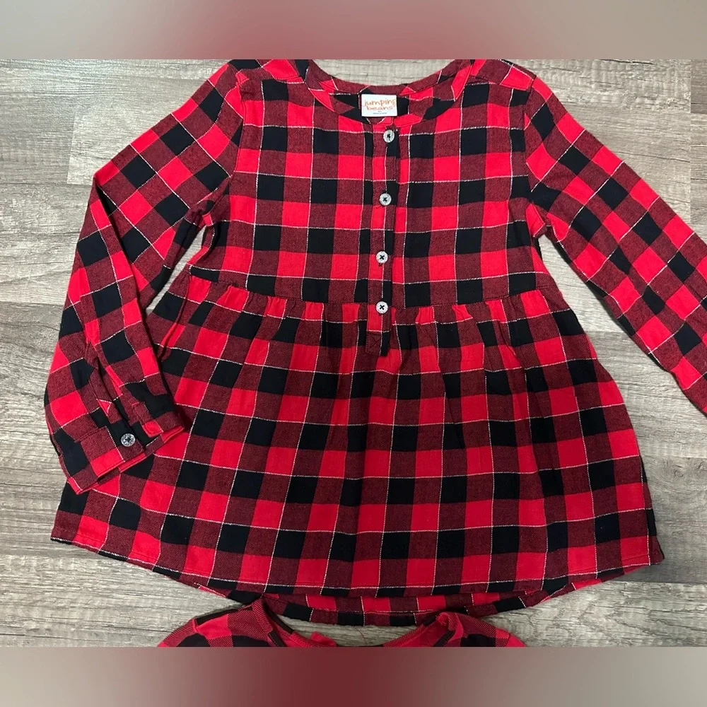 Red and Black Plaid‎ Long Sleeve Tops